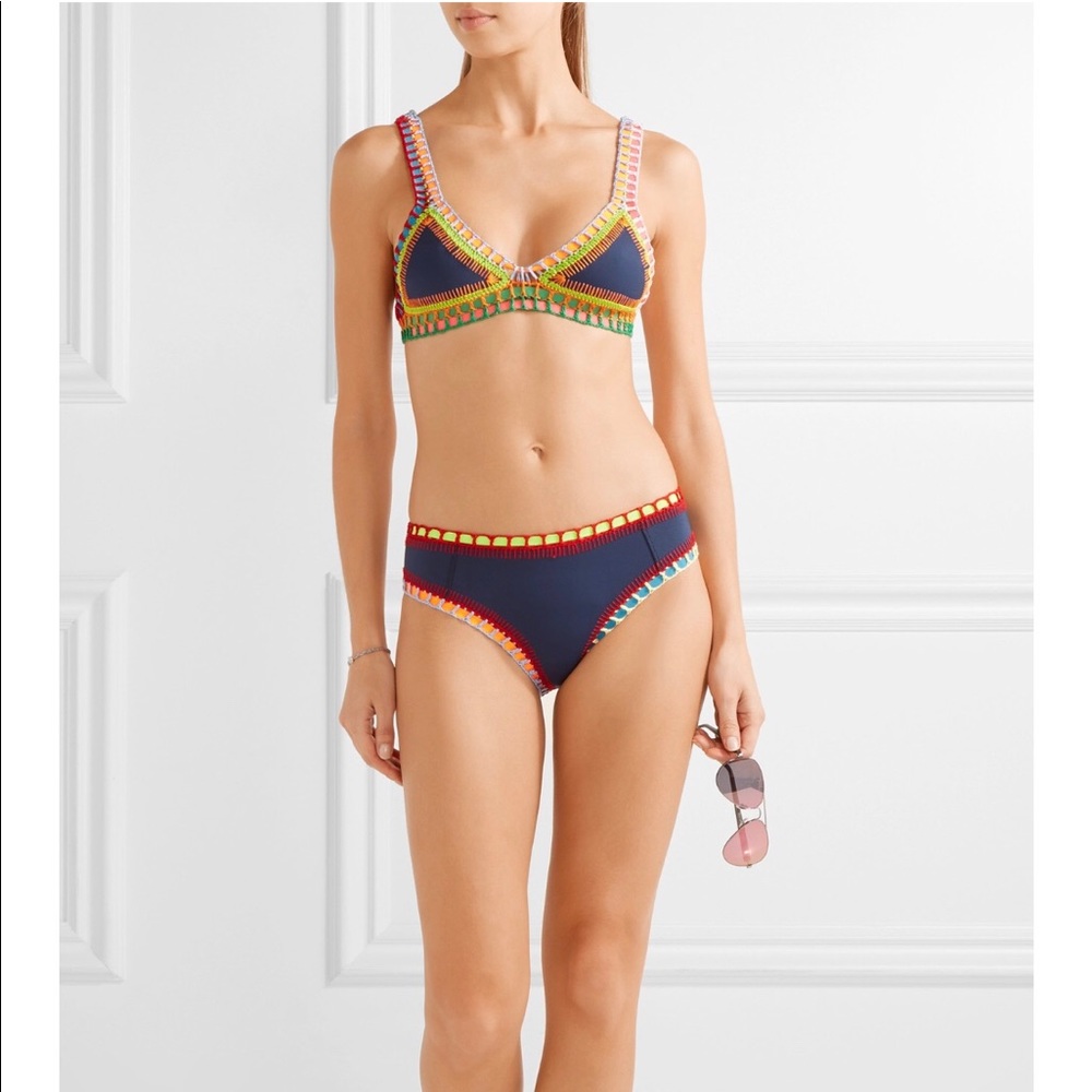 Tasmin Boyshort Bottom Navy Multi Neon